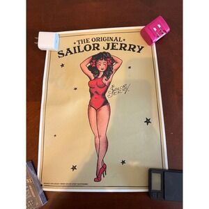Sailor Jerry Pin Up Girl Poster Print The Art of Norman Collins Retro Tattoo Art